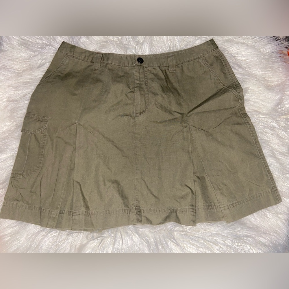 Patagonia Olive Utility Midi Skirt with Side Pocket